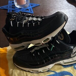 Nike Air Max 95 Special edition Black and multicolored Sneakers.